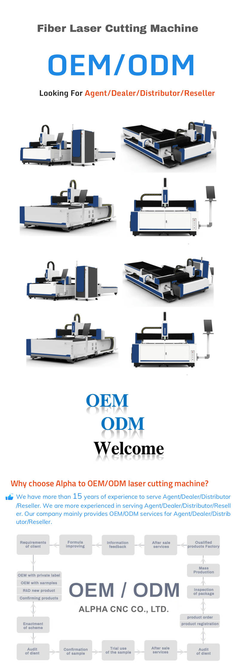 1. fiber laser cutting machine oem